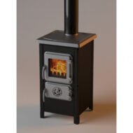 Kamna na dřevo/uhlí Happy – 6 kW - Obrázek 3