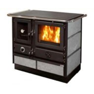 Multifunkční sporák na dřevo/uhlí Hidro Super Thermo Magnum Esteatita – 16,4 kW