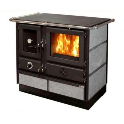Multifunkční sporák na dřevo/uhlí Hidro Super Thermo Magnum Esteatita – 16,4 kW