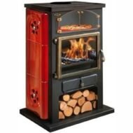 Krbová kamna Godin Chamonix XXL 12 kW – keramický obklad, 60 cm polena, Francie - Obrázek 2