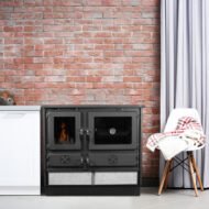 Multifunkční sporák na dřevo/uhlí Hidro Thermo Magnum Esteatita – 14,3 kW - Obrázek 3