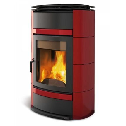 Kamna na dřevo s výměníkem Norma S Idro DSA – 25 kW – italská litina s keramikou