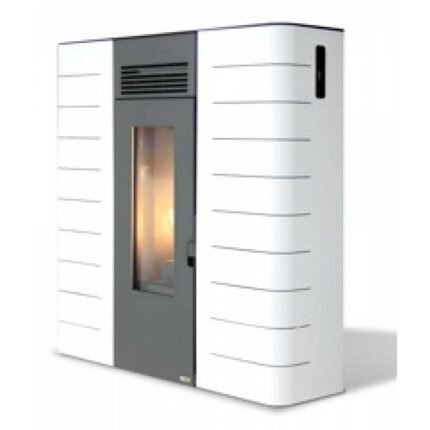 Estufa de pellets Hydro Agosta – 16 kW – Bílá / Bordeaux / Černá