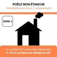 Kamna na dřevo Fonteval Godin – 10 kW – litina Made in France - Obrázek 3