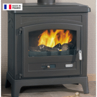 Krbová kamna Godin Fonteval 10 kW – litinový plášť, 50 cm polena, 6 let záruka, Francie - Obrázek 2