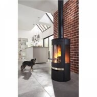 Krbová kamna SUERTE 8 kW – litinová konstrukce, skleněná dvířka, španělská výroba - Obrázek 4