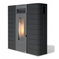 Estufa de pellets Hydro Agosta – 16 kW – Bílá / Bordeaux / Černá - Obrázek 2