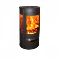 Krbová kamna SUERTE 8 kW – litinová konstrukce, skleněná dvířka, španělská výroba