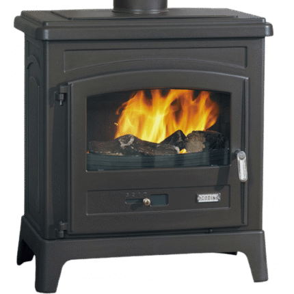 Krbová kamna Godin Fonteval 10 kW – litinový plášť, 50 cm polena, 6 let záruka, Francie