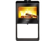 Ocelová kamna na dřevo Boree – 6–10 kW Černá (Invicta)