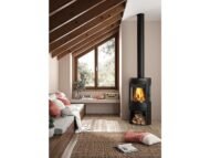 Litinová Kamna na Dřevo "Aratos" $8$ kW Antracit (Invicta) - Obrázek 2