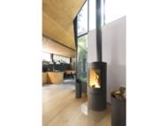 Litá Kamna na Dřevo Altara – Připojitelná – Antracit - Obrázek 2