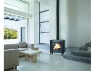 Litinová krbová kamna Invicta Kaori – 9 kW Antracit - Obrázek 2