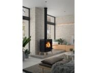 Litinová kamna na dřevo Kazan Zen – 9 kW Antracit (Invicta) - Obrázek 2