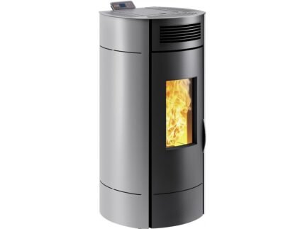 Peletová Kamna Lodi 8 Hermetic Wi-Fi – $3,1$ až $8$ kW, Šedá