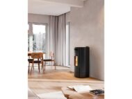 Estufa de Pellets Lodi 8 Hermética Wi-Fi - $3,1$ a $8$ kW, Negra - Obrázek 2